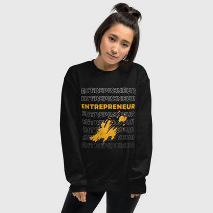 girl wearing a entrepreneur graphic sweatshirt